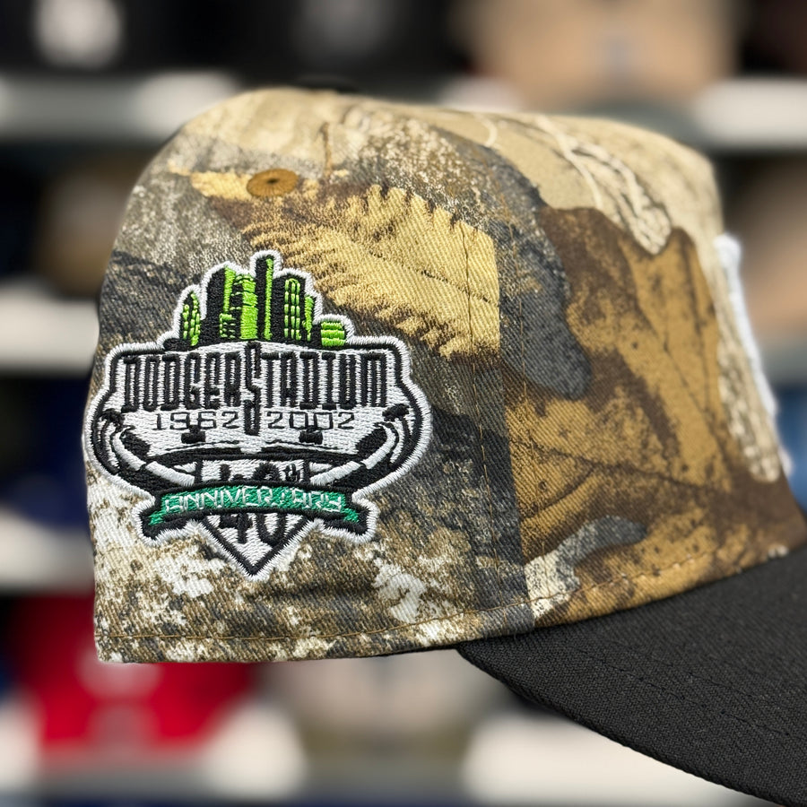New Era Los Angeles Dodgers Upside Down Logo '40th Anniversary' A-Frame Realtree/Black 9FORTY Snapback - Product Image