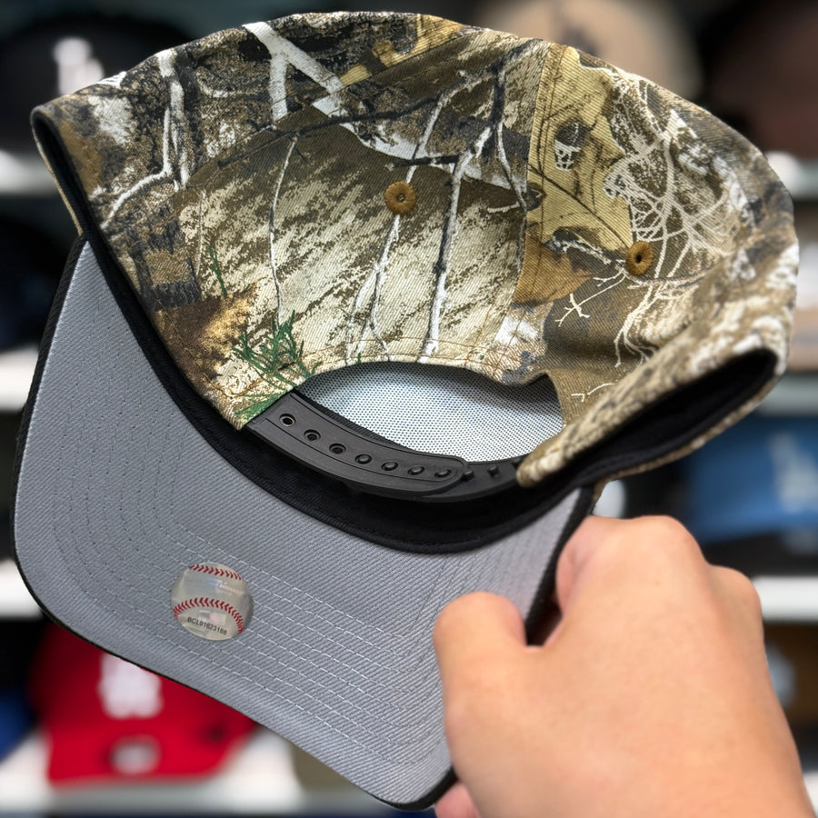 New Era Los Angeles Dodgers Upside Down Logo '40th Anniversary' A-Frame Realtree/Black 9FORTY Snapback - Product Image