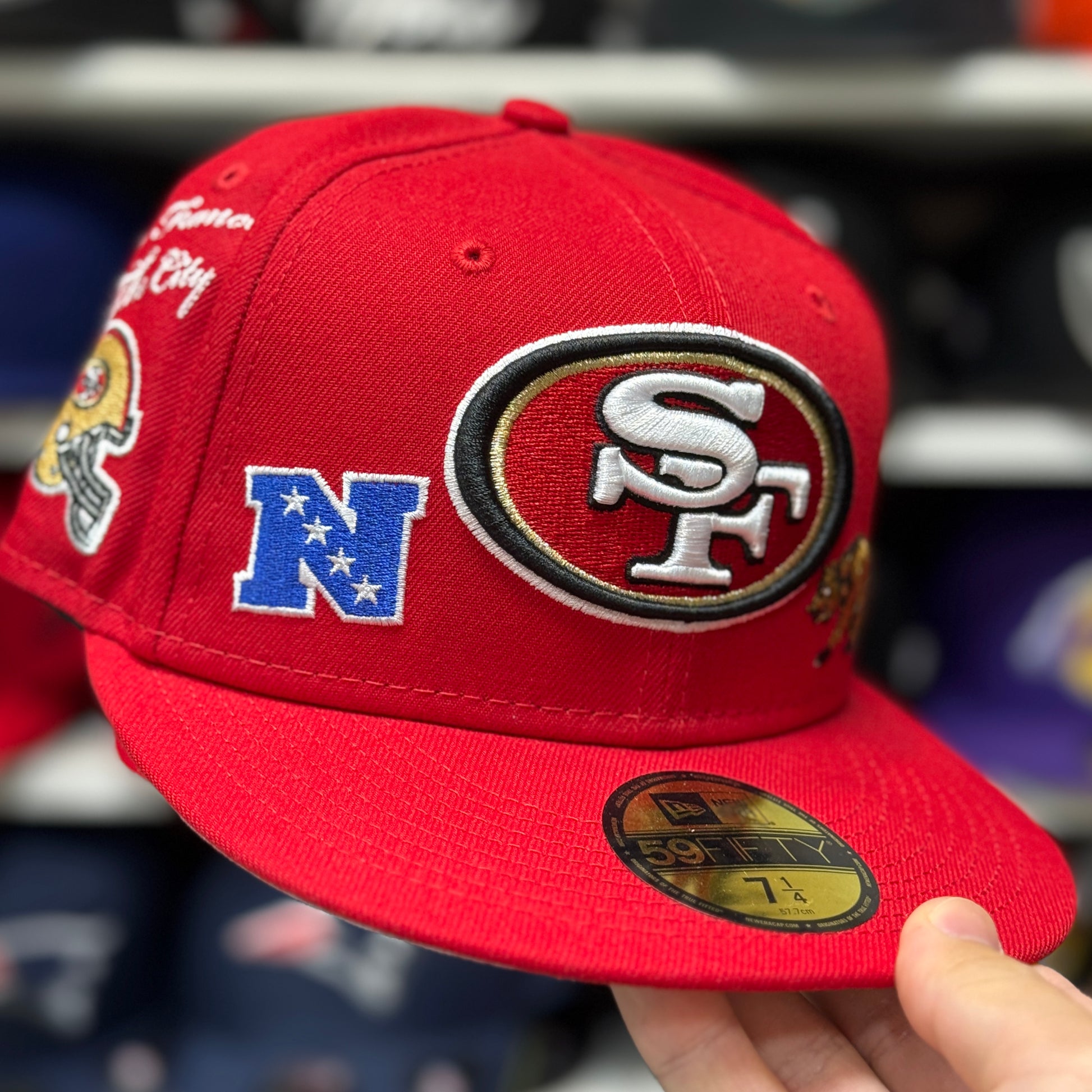 New Era San Francisco 49ers 'Super Bowl Identity' Red 59FIFTY Fitted Hat | 7 1/4 - Product Image