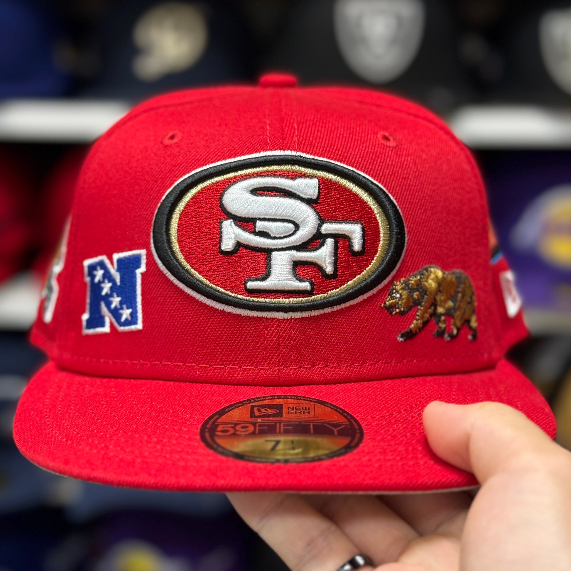 New Era San Francisco 49ers 'Super Bowl Identity' Red 59FIFTY Fitted Hat | 7 1/4 - Product Image