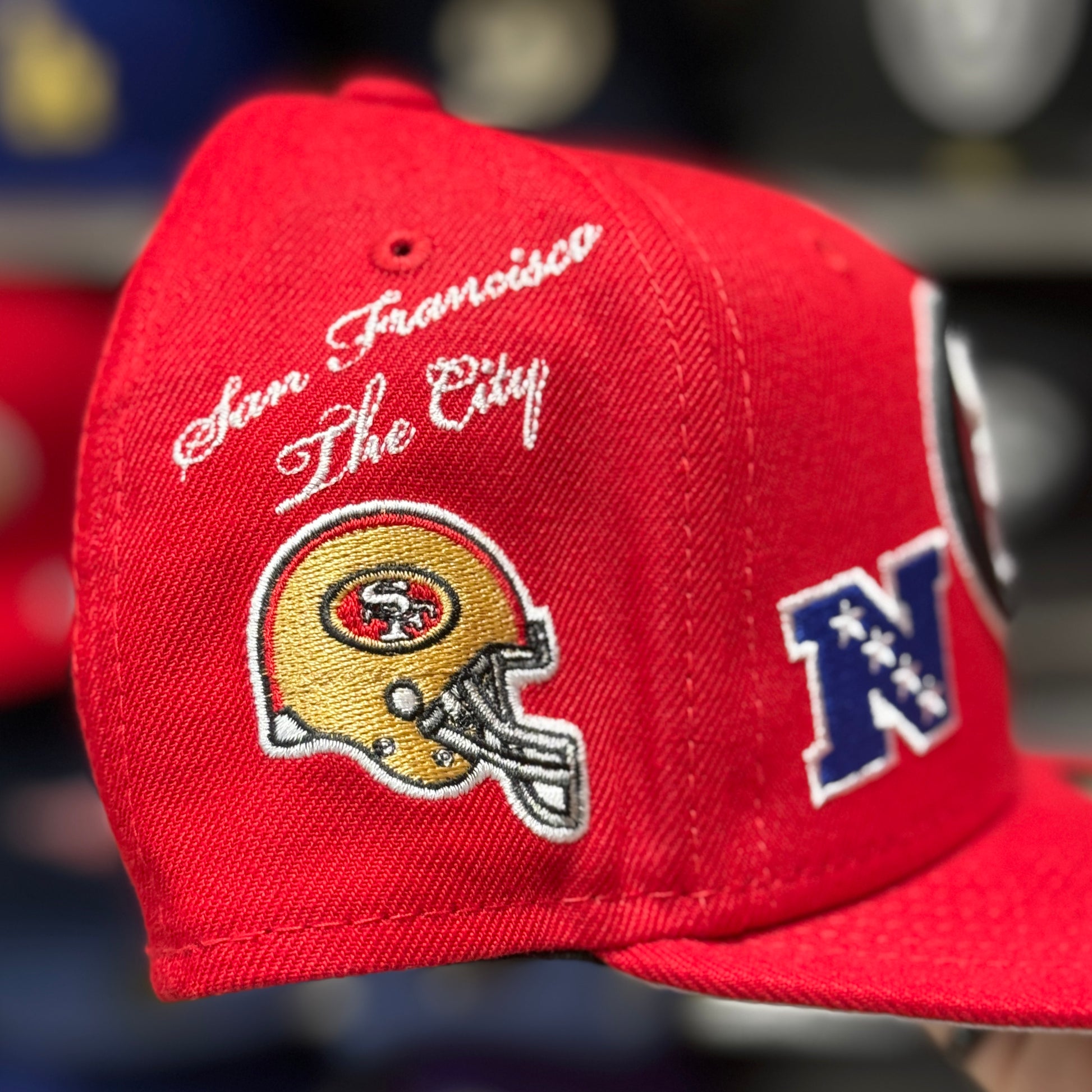 New Era San Francisco 49ers 'Super Bowl Identity' Red 59FIFTY Fitted Hat | 7 1/4 - Product Image