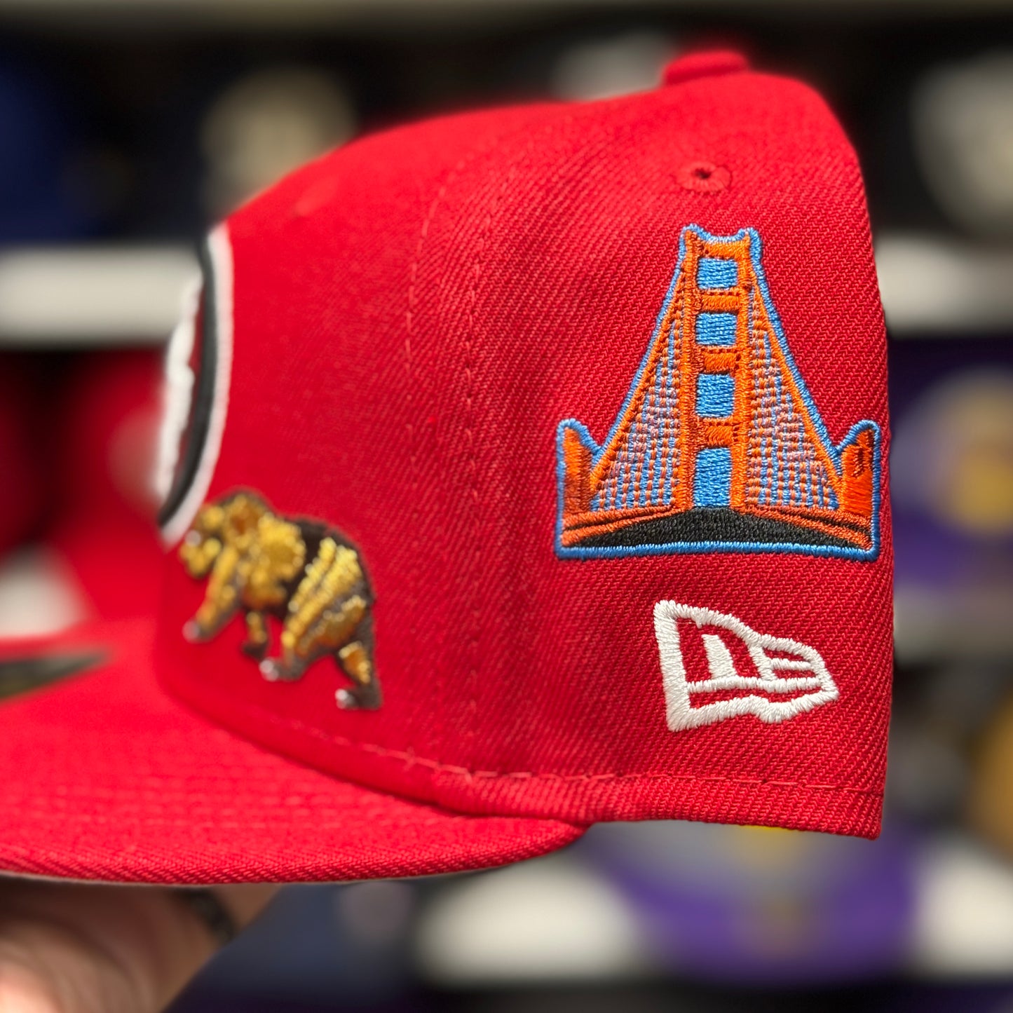 New Era San Francisco 49ers 'Super Bowl Identity' Red 59FIFTY Fitted Hat | 7 1/4 - Product Image