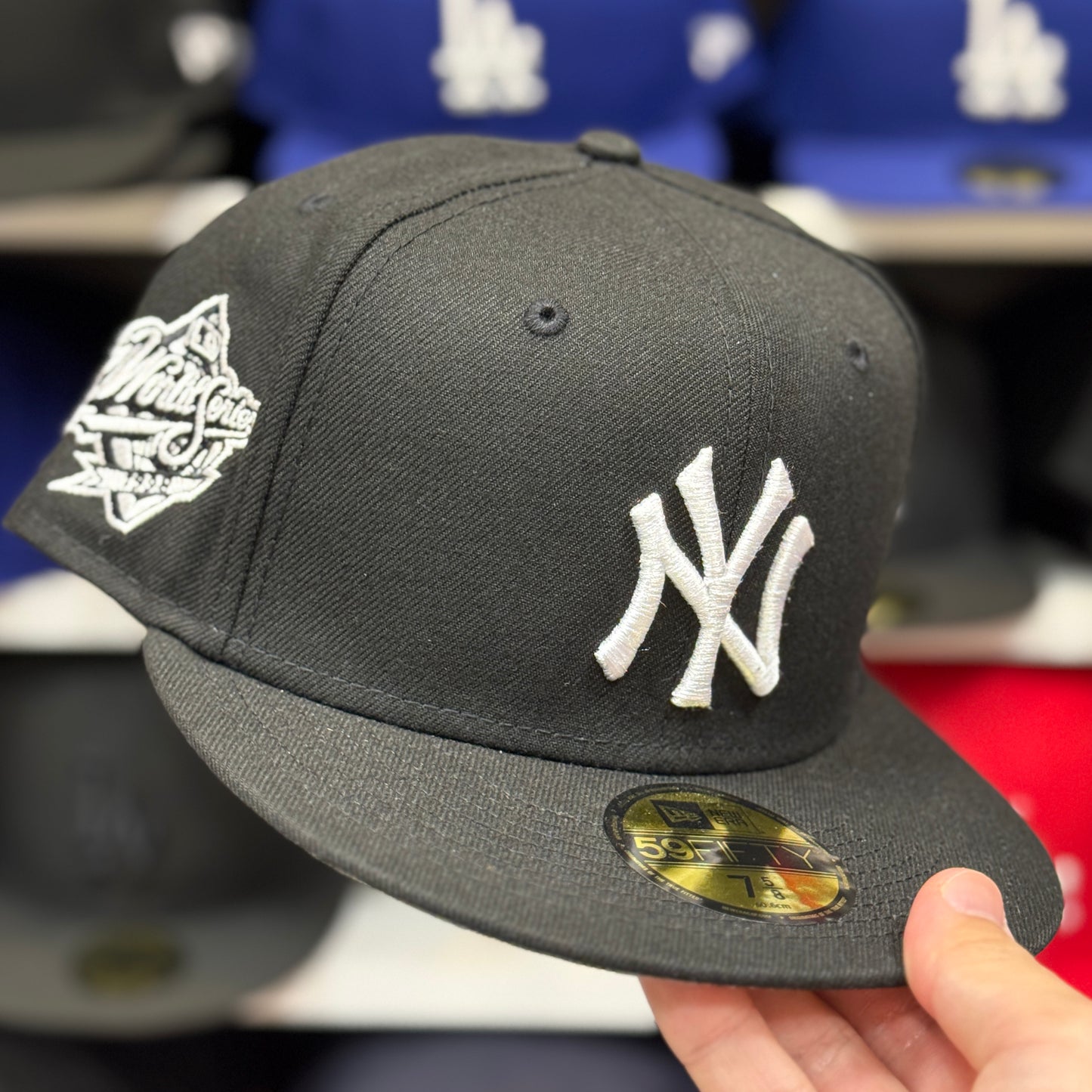 New Era New York Yankees Black 59FIFTY Fitted Hat | Size 7 5/8 - Product Image