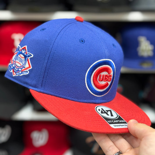 Chicago Cubs 'National Patch' Blue/Red '47 Brand Snapback - Product Image