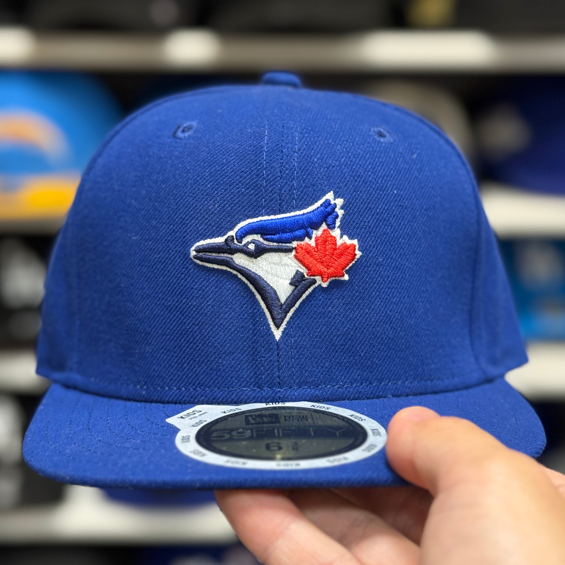 Youth Toronto Blue Jays New Era Blue 59FIFTY Fitted Hat - Product Image