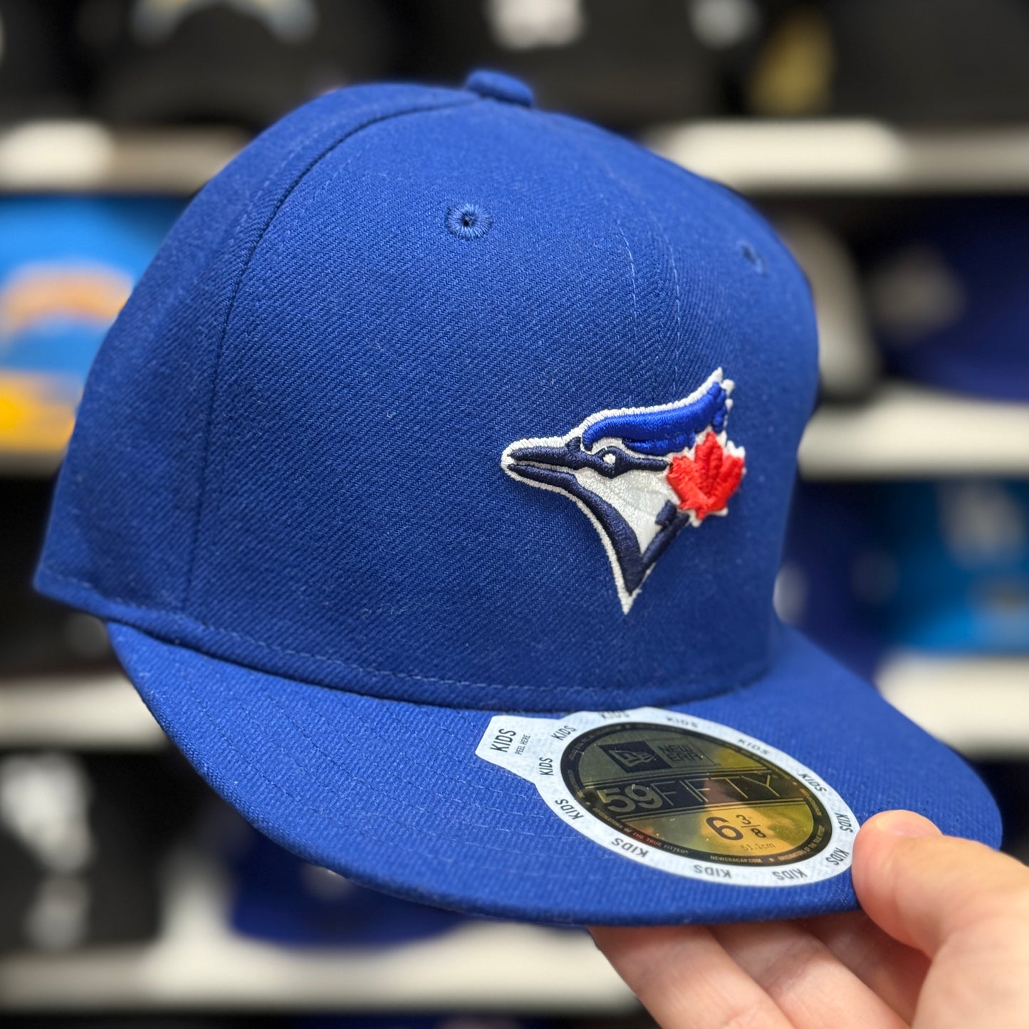 Youth Toronto Blue Jays New Era Blue 59FIFTY Fitted Hat - Product Image