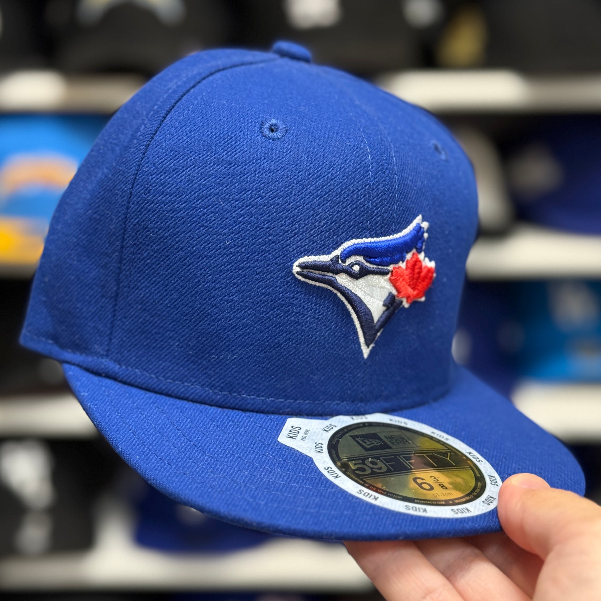 Youth Toronto Blue Jays New Era Blue 59FIFTY Fitted Hat - Product Image