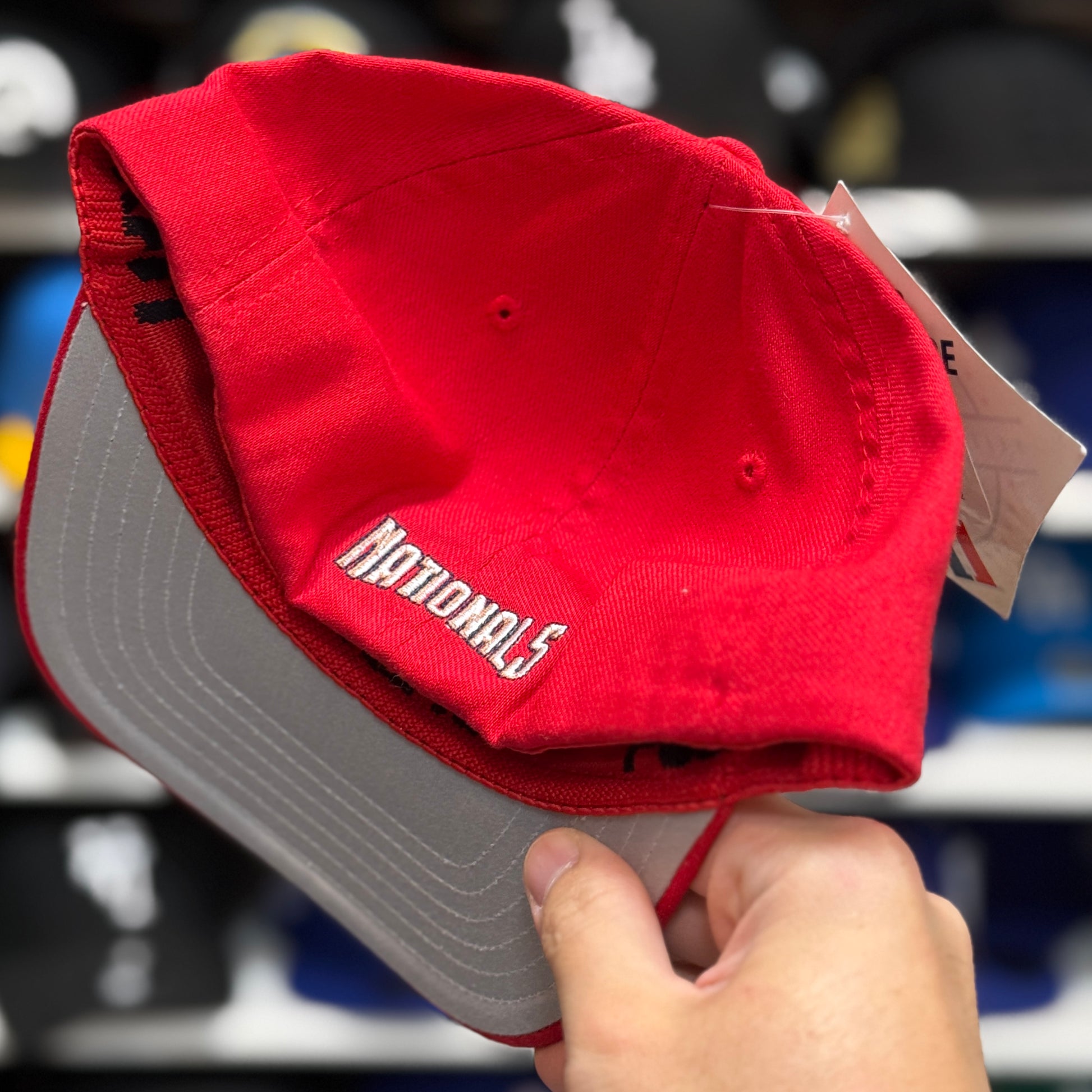 Youth Washington Nationals Red FlexFit Baseball Cap - Product Image