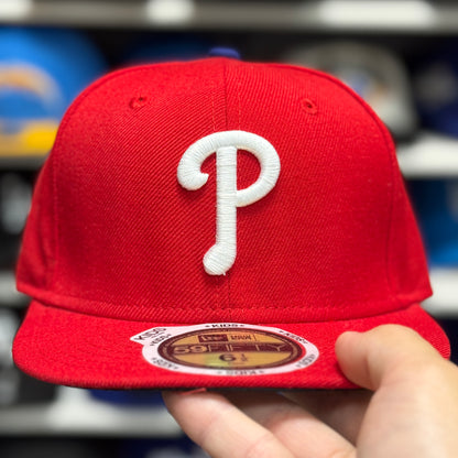 Youth Philadelphia Phillies New Era Red 59FIFTY Fitted Hat - Product Image