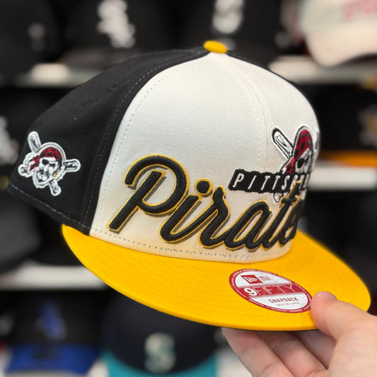 New Era Pittsburgh Pirates 'Script Logo' Multi-Color 9FIFTY Snapback - Product Image