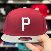 New Era Pittsburgh Pirates Maroon/Silver 9FIFTY Snapback - Product Image