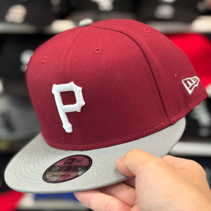 New Era Pittsburgh Pirates Maroon/Silver 9FIFTY Snapback - Product Image
