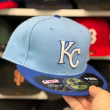 New Era Kansas City Royals Light Blue/Blue 59FIFTY Fitted Hat