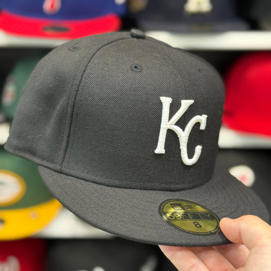 New Era Kansas City Royals Black 59FIFTY Fitted Hat - Product Image