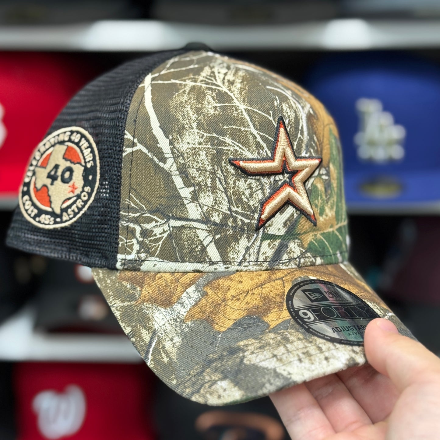 New Era Houston Astros '40th Anniversary' A-Frame RealTree Camouflage 9FORTY Snapback - Product Image