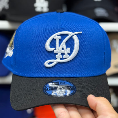 New Era Los Angeles Dodgers '2024 World Series Champions' A-Frame 9FORTY Snapback Blue/Black