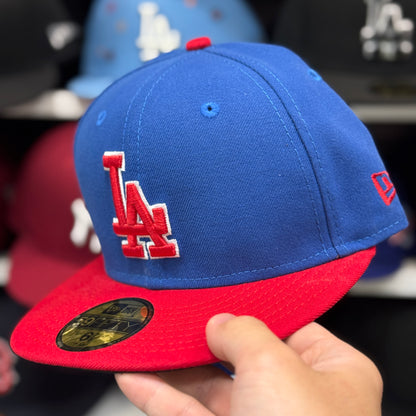 New Era Los Angeles Dodgers 'Superman' Blue/Red 59FIFTY Fitted Hat - Product Image