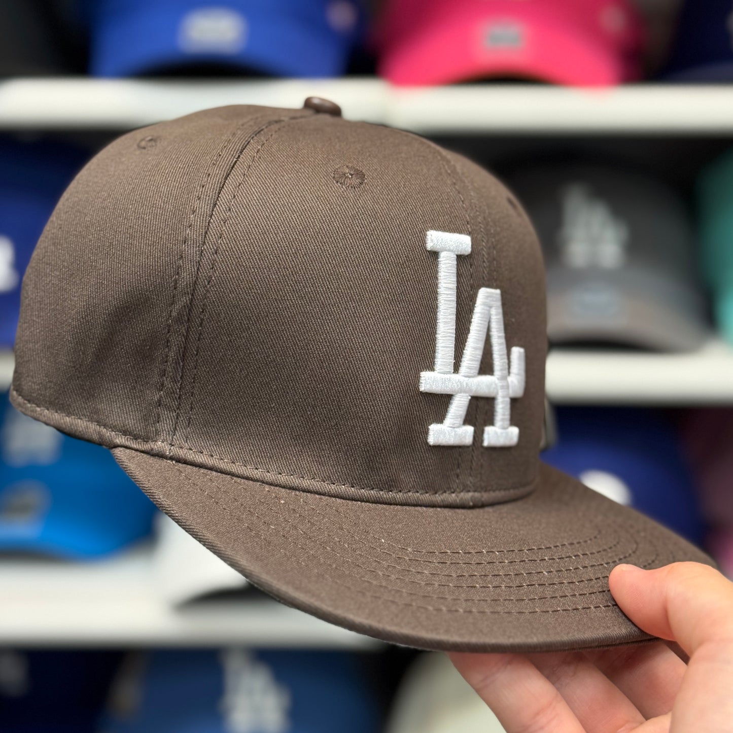 Los Angeles Dodgers Brown Pro Standard Snapback - Product Image