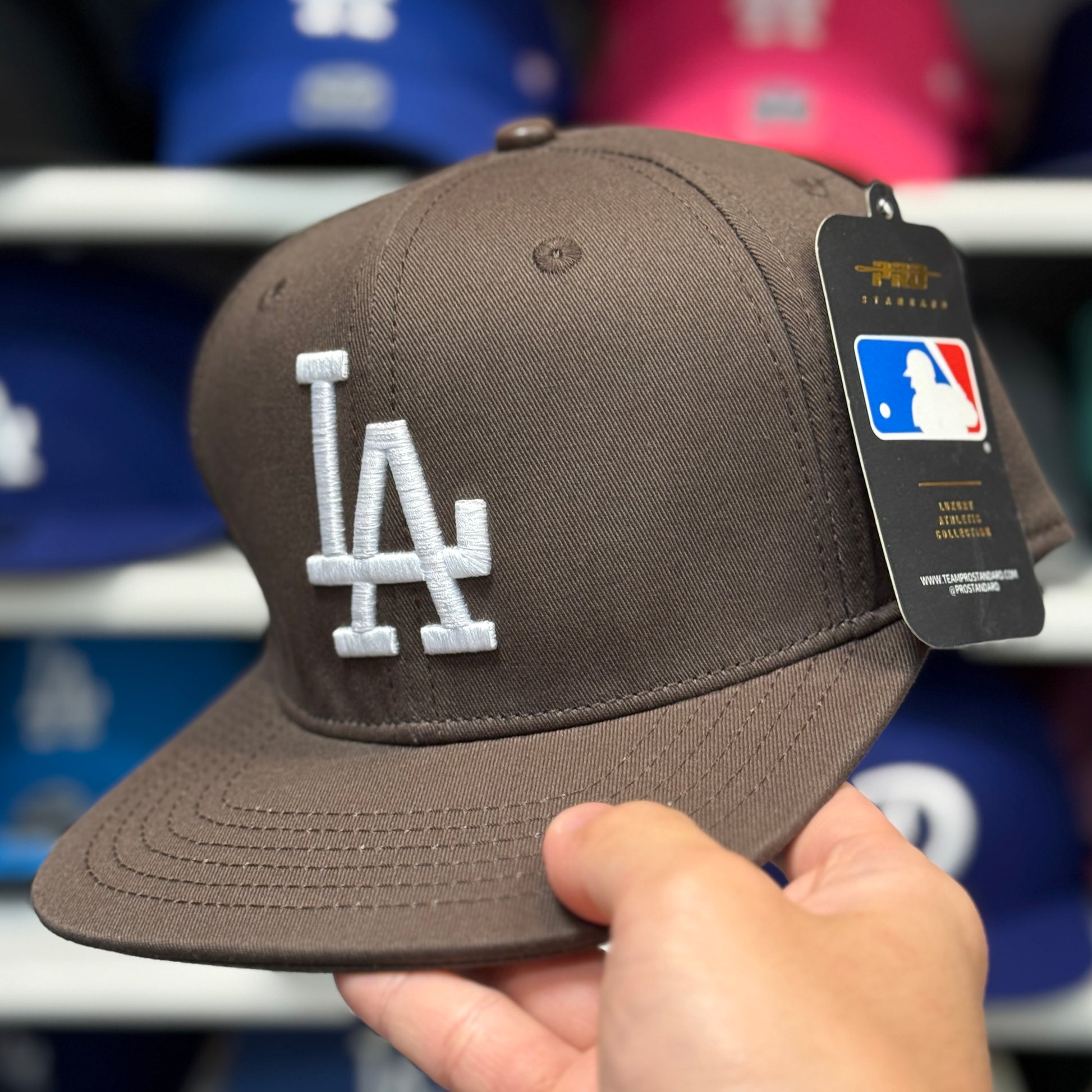 Los Angeles Dodgers Brown Pro Standard Snapback - Product Image