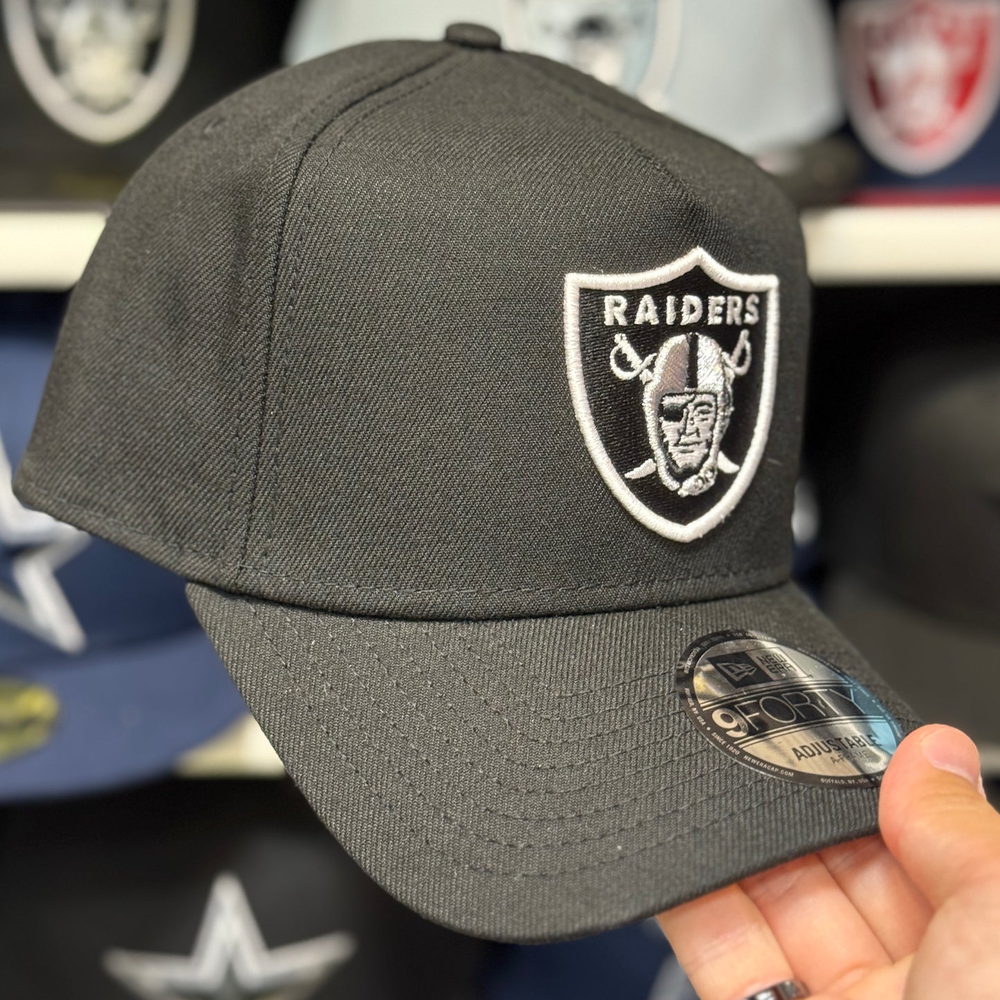 New Era Las Vegas Raiders A-Frame 9FORTY Snapback Black
