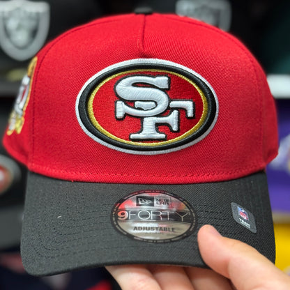 New Era San Francisco 49ers '60 Seasons' A-Frame 9FORTY Snapback Red/Black