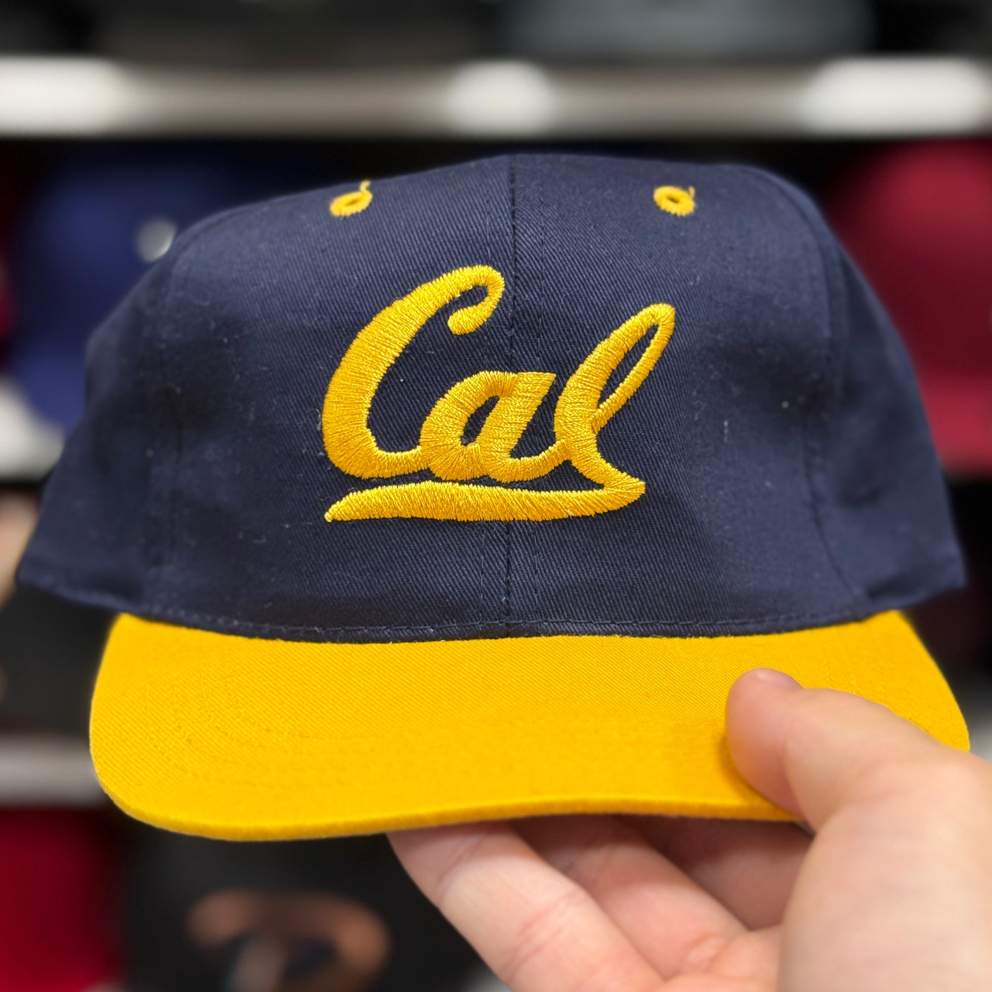 Youth Cal Berkeley Navy/Yellow Snapback - Product Image