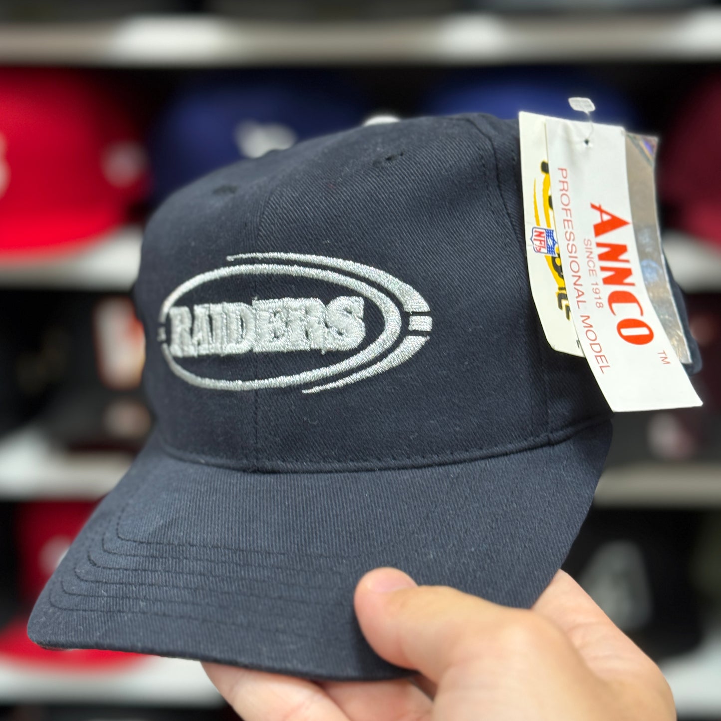 Youth Oakland Raiders Black Snapback - Product Image