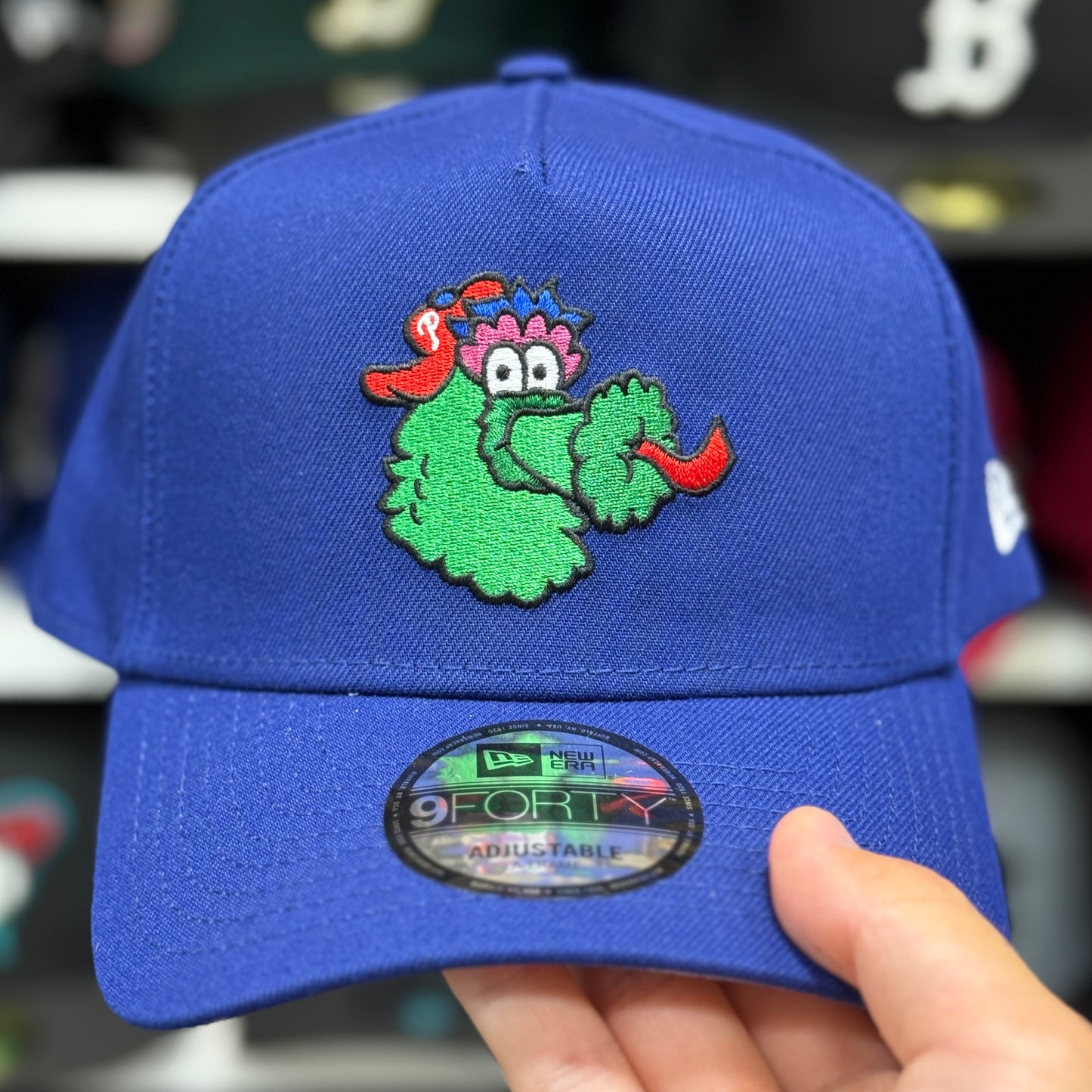 New Era Philadelphia Phillies 'Mascot' A-Frame 9FORTY Snapback Blue