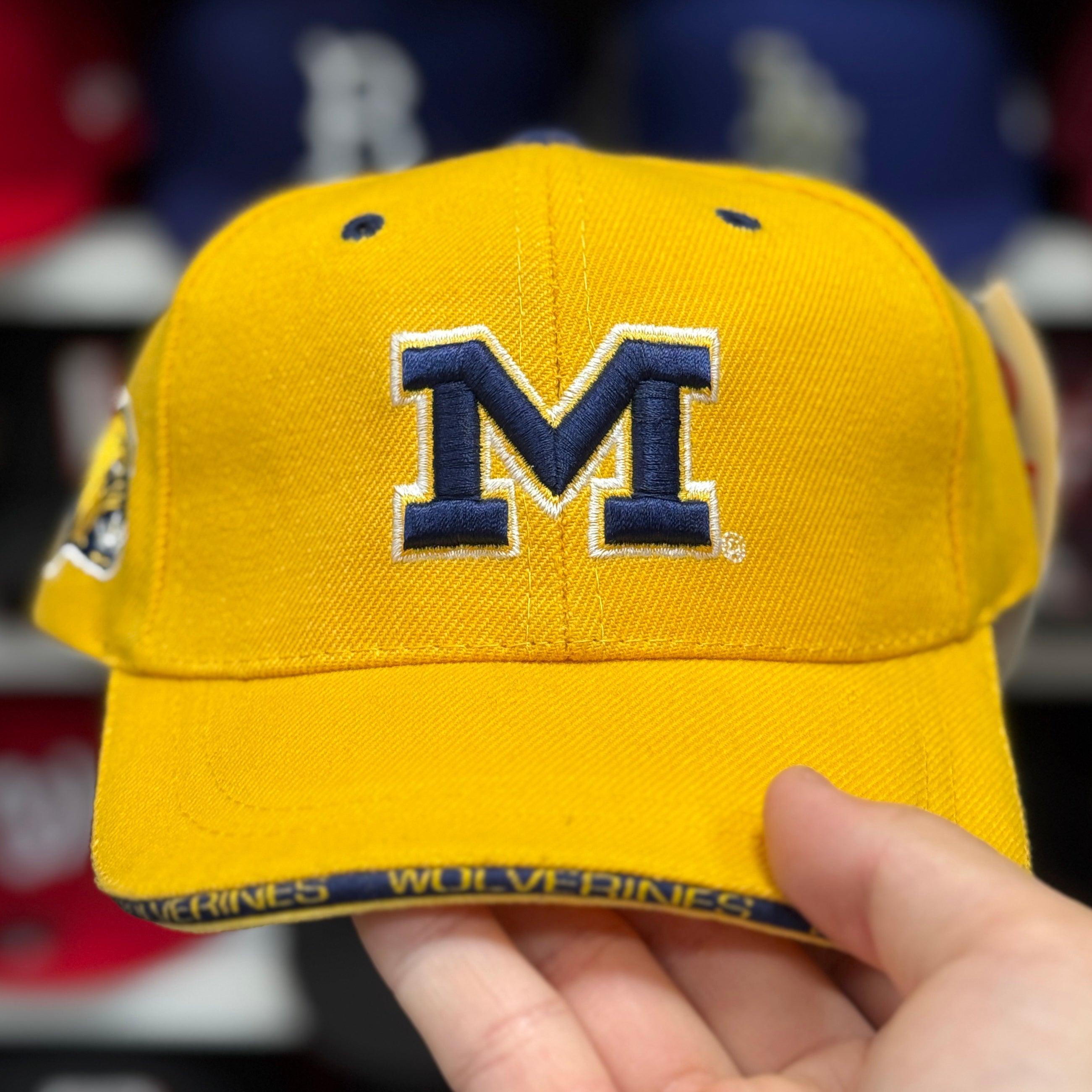 Youth Michigan Wolverines Yellow Baseball Cap - Product Image