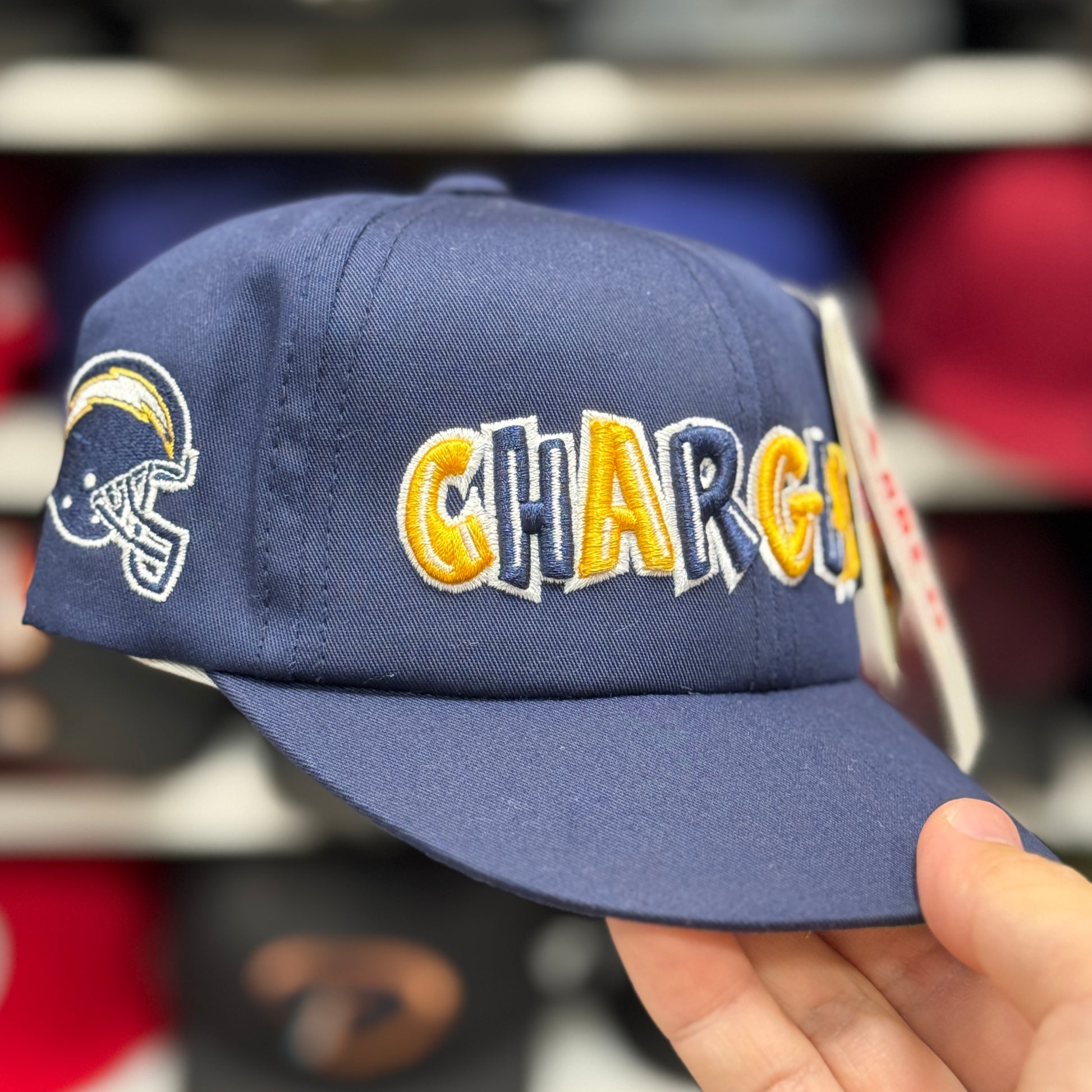 Youth San Diego Chargers Navy Baseball Cap - Product Image