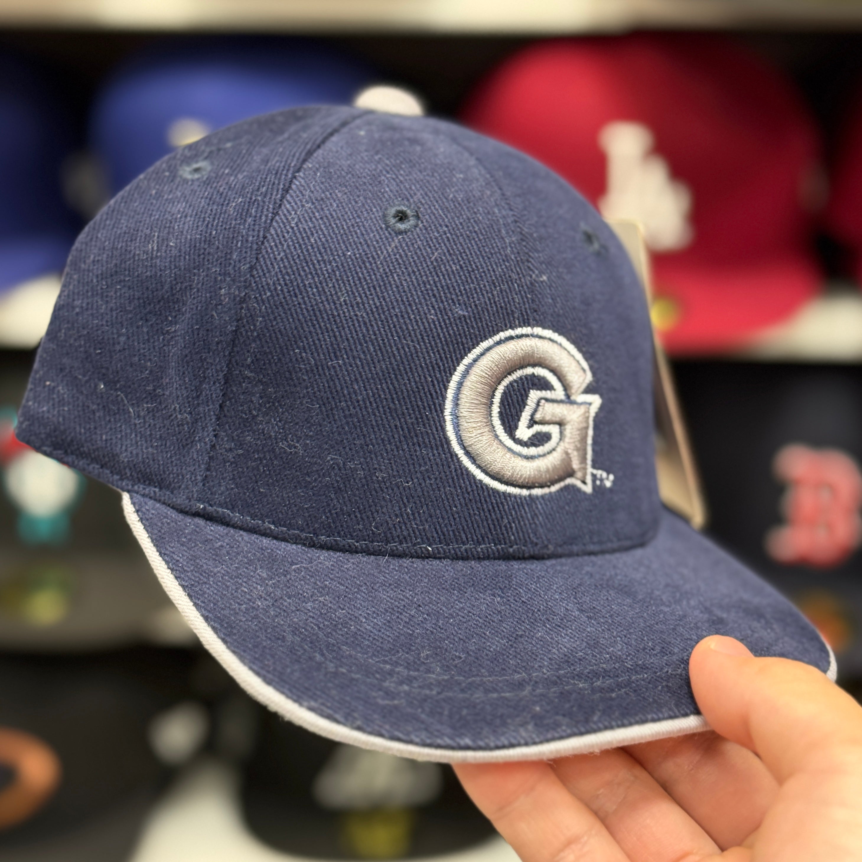 Youth Georgetown Hoyas Navy Adjustable Baseball Cap - Product Image