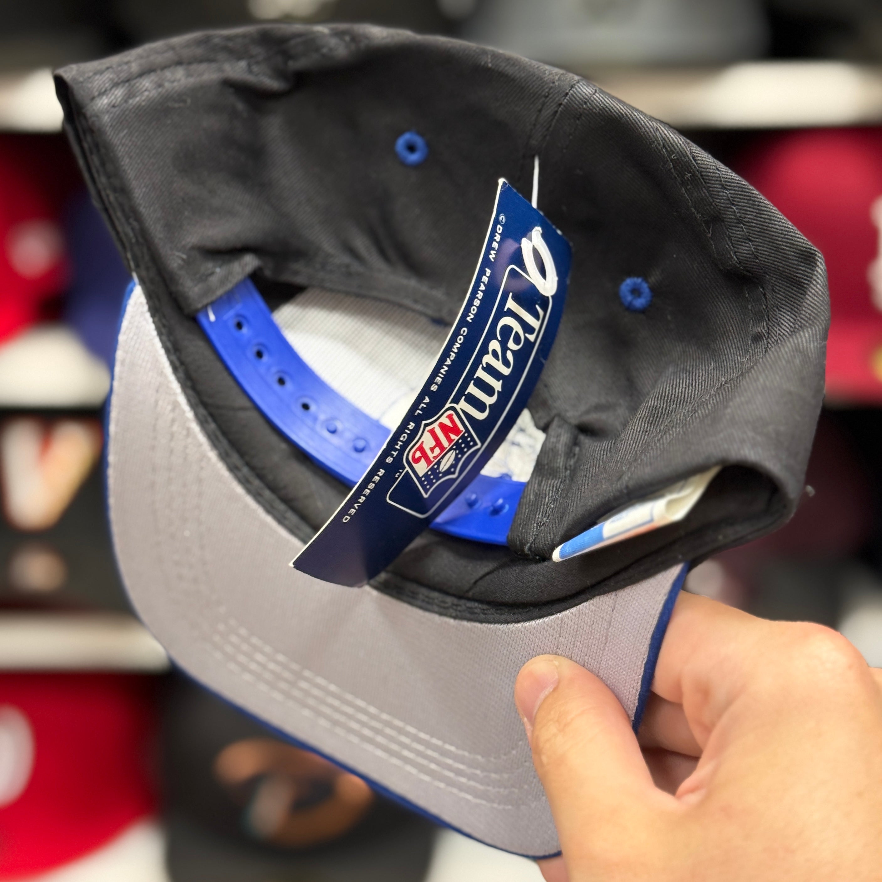 Youth Indianapolis Colts Black/Blue Snapback - Product Image