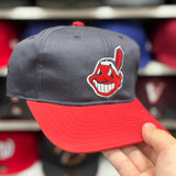 Youth Cleveland Indians Navy/Red Snapback