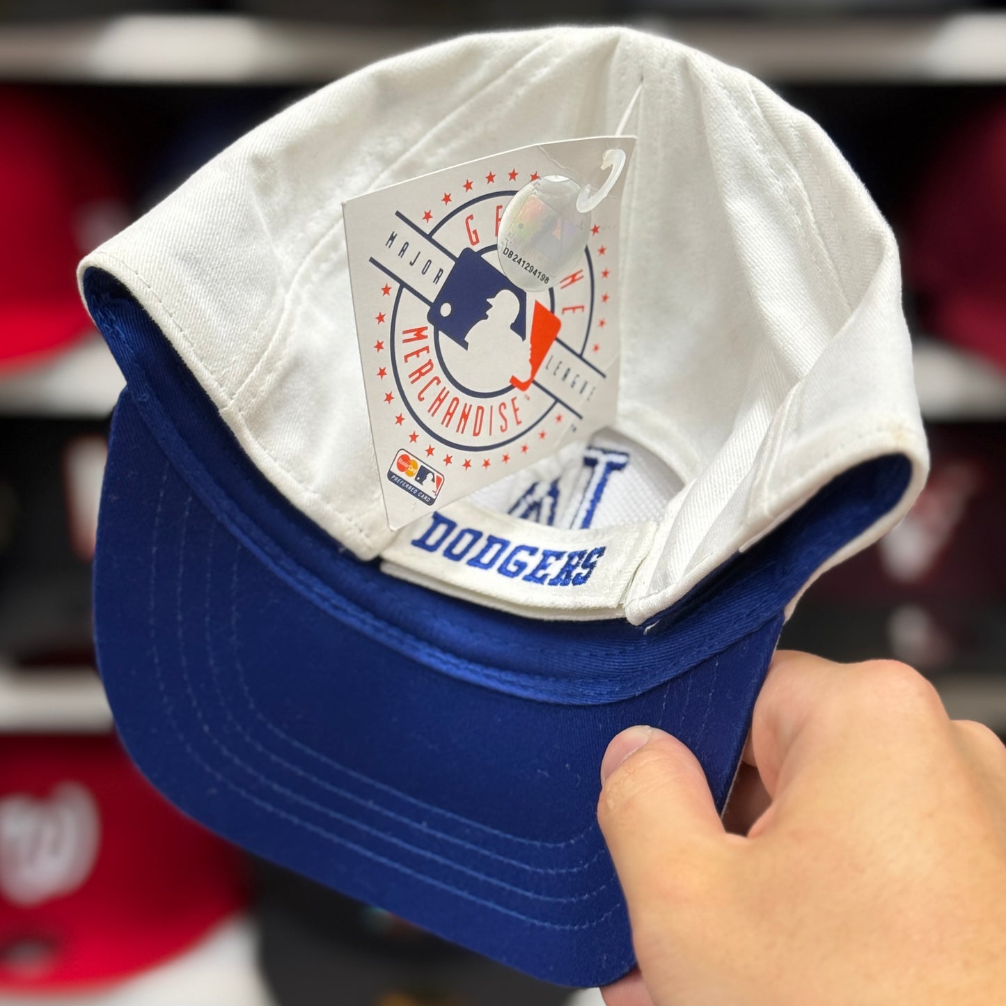 Youth Los Angeles Dodgers White Adjustable Baseball Cap - Product Image