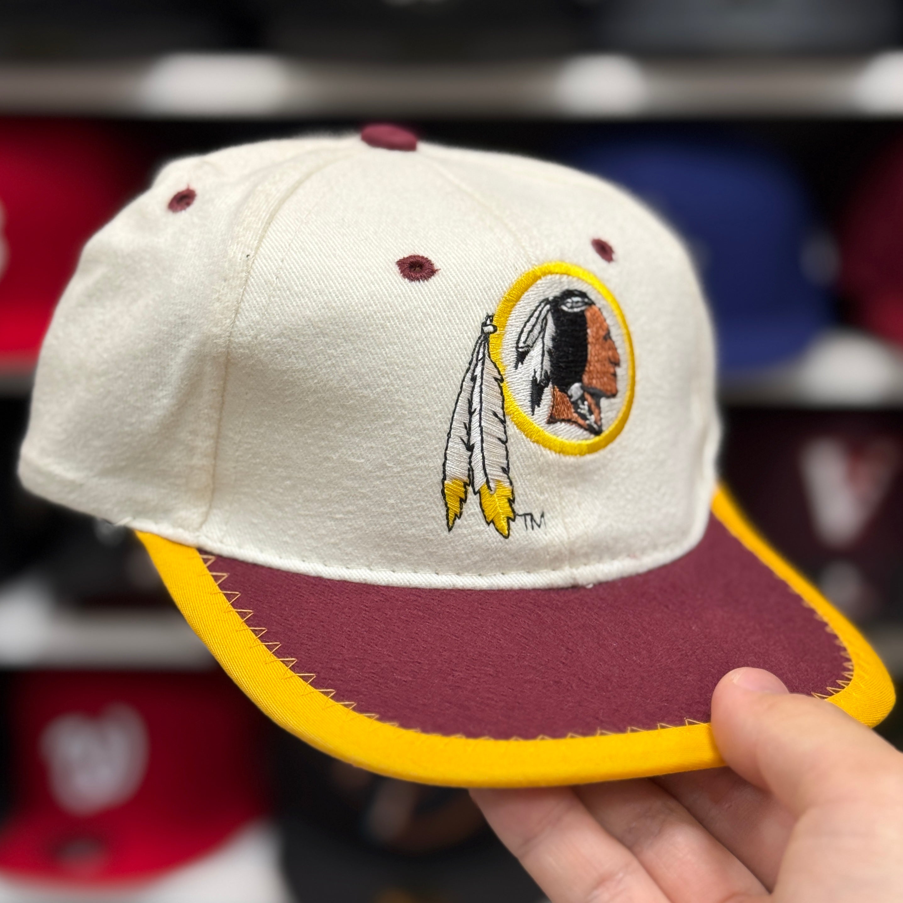 Dark Red Stretch Cap - Product Image