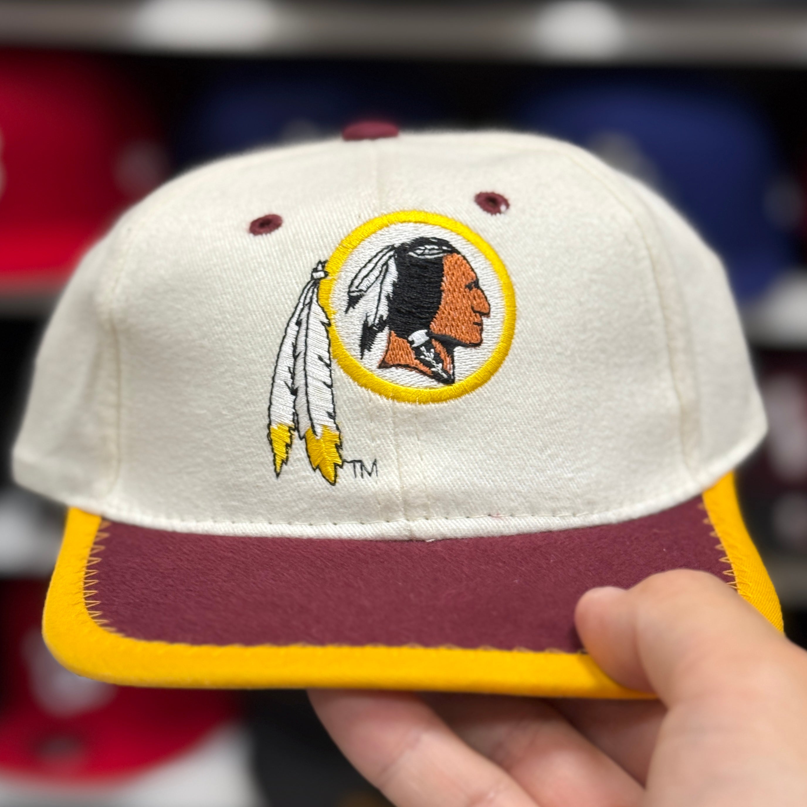 Dark Red Stretch Cap - Product Image