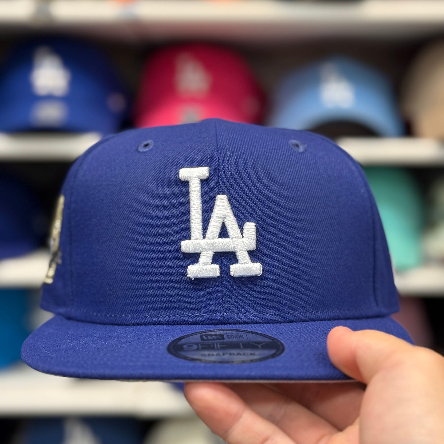 New Era Los Angeles Dodgers '2025 World Series 7x Champions' Blue 9FIFTY Snapback - Product Image