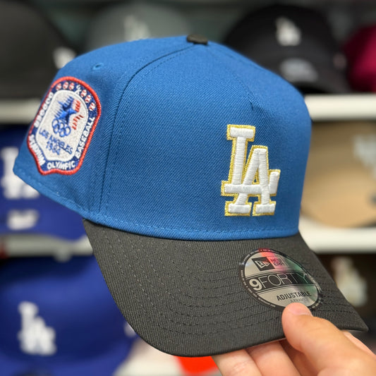 New Era Los Angeles Dodgers '1987 Olympics' A-Frame 9FORTY Snapback Blue/Black