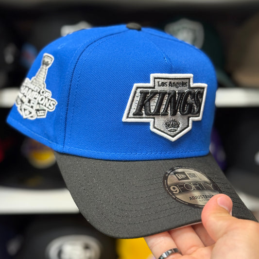 New Era Los Angeles Kings 'Stanley Cup Champions' A-Frame 9FORTY Snapback Blue/Black
