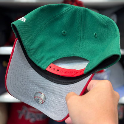 New Era Los Angeles Angels Mexico A-Frame 9FORTY Snapback Green/Red