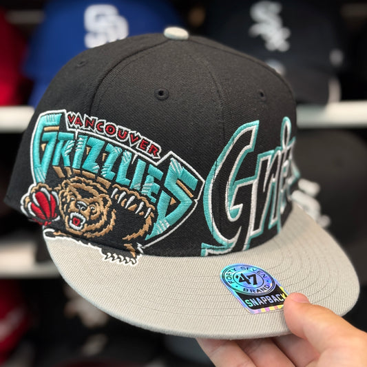 Vancouver 'Dual Logo' Snapback '47 Brand Black/Silver