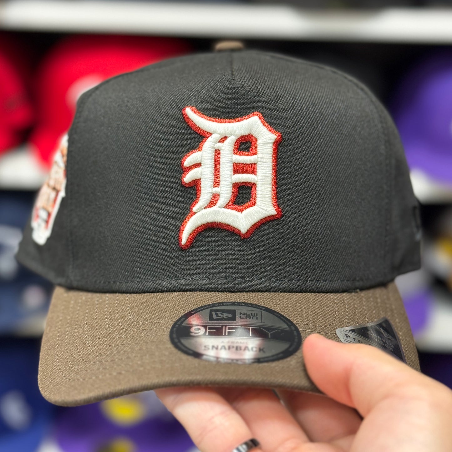 New Era Detroit Tigers 'All Star Game' A-Frame Black/Brown 9FIFTY Snapback | Glow in the Dark - Product Image
