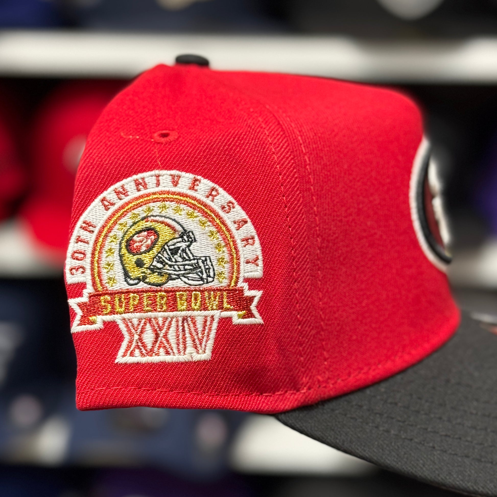 New Era San Francisco 49ers 'Super Bowl XXIV' A-Frame Red/Black 9FORTY Snapback - Product Image
