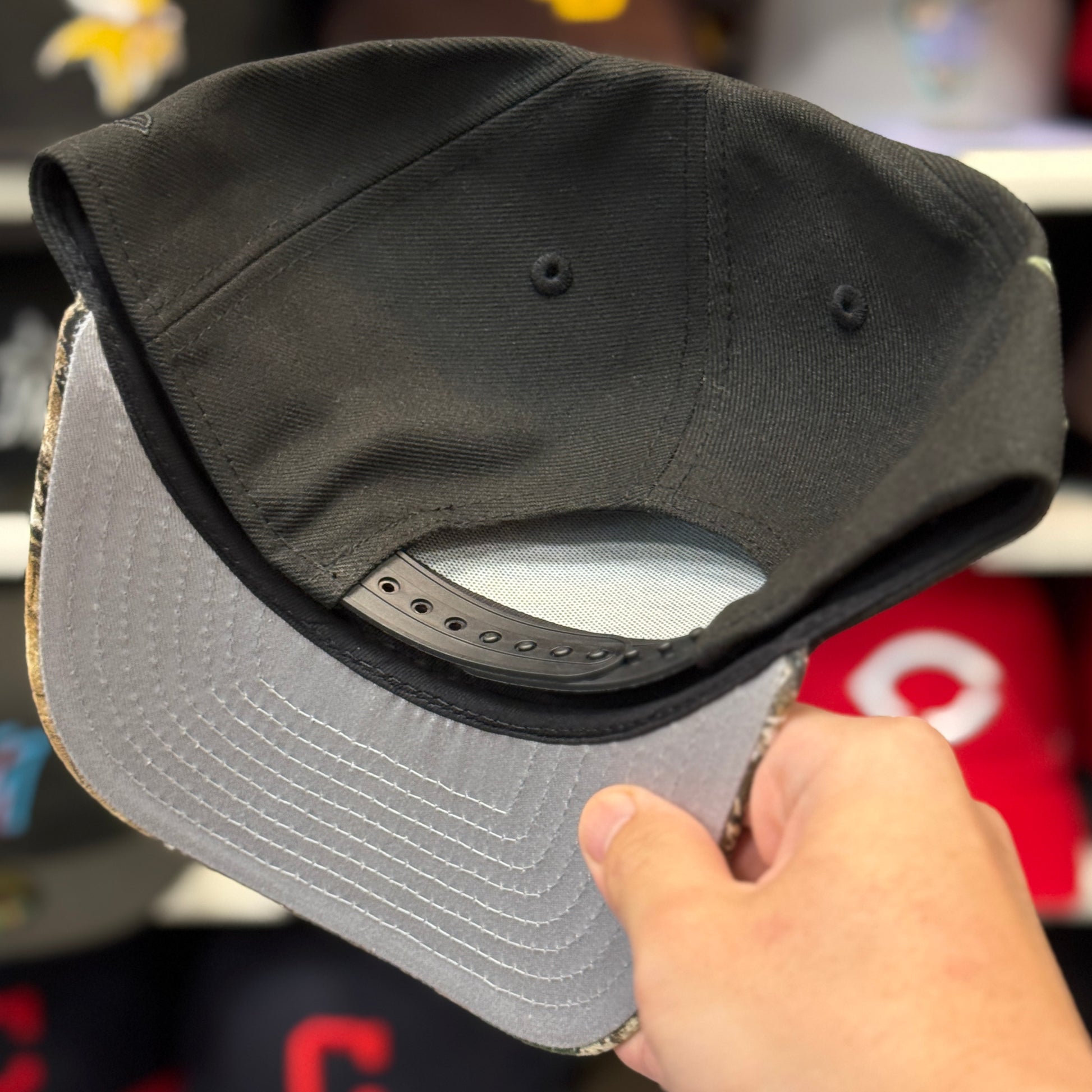 New Era Anaheim Ducks '30th Anniversary' A-Frame Black/Realtree Camo 9FIFTY Snapback - Product Image