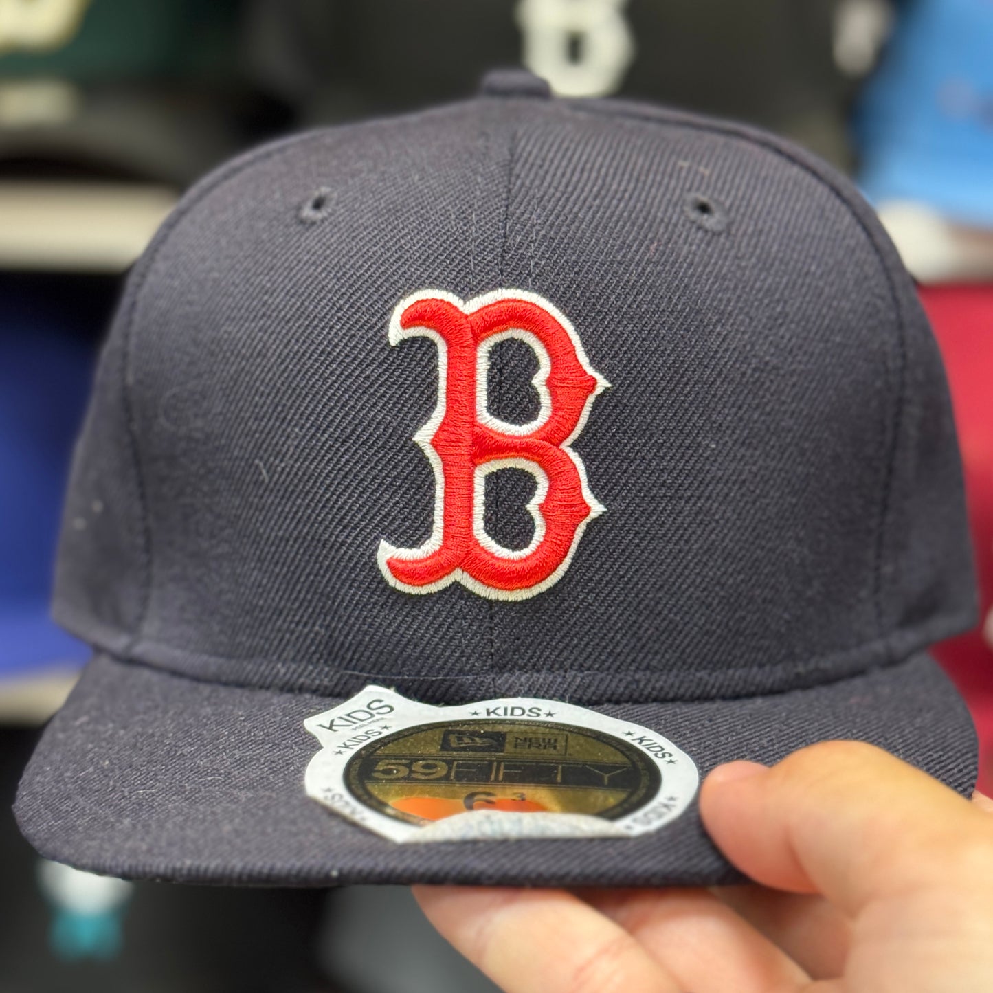 Youth Boston Red Sox New Era 59FIFTY Fitted Hat | Navy