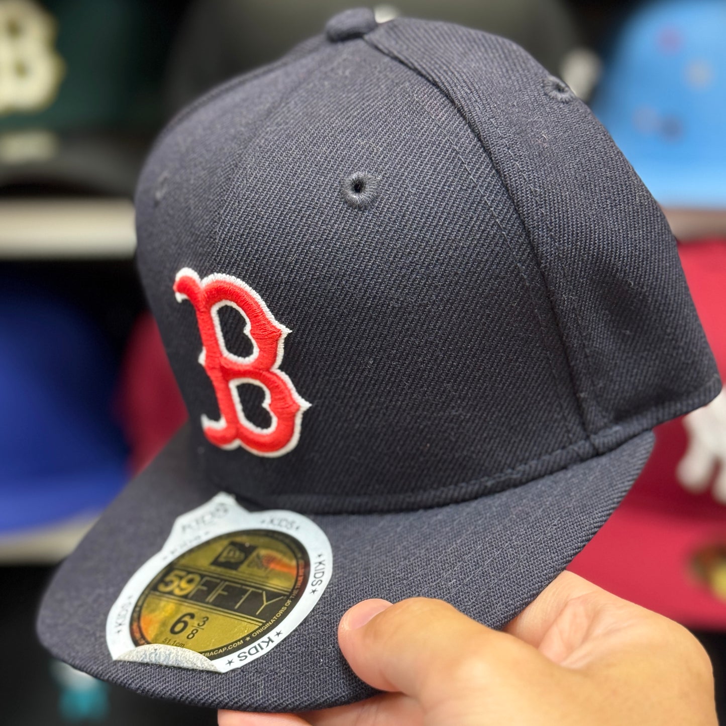 Youth Boston Red Sox New Era 59FIFTY Fitted Hat | Navy