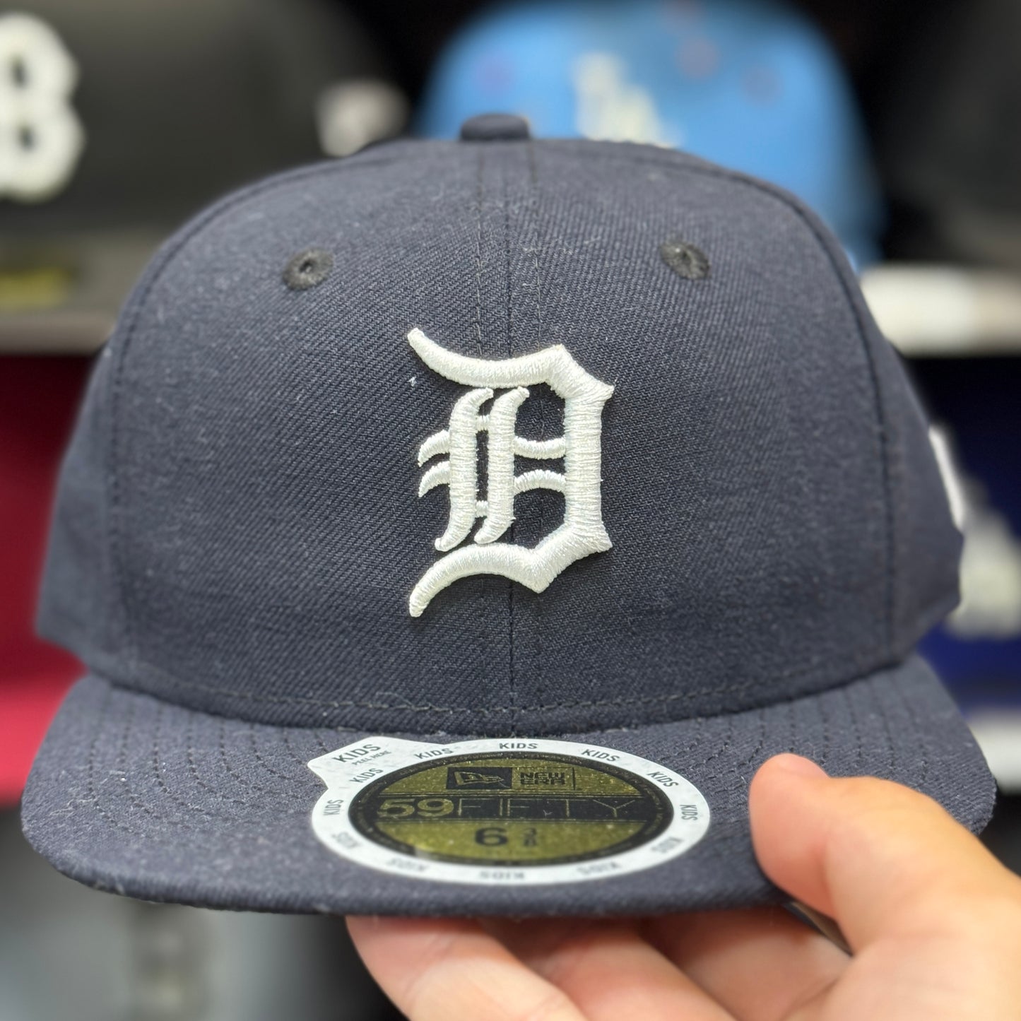 Youth Detroit Tigers New Era 59FIFTY Fitted Hat | Navy