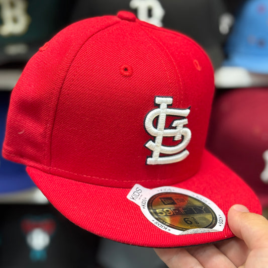 Youth St. Louis Cardinals New Era 59FIFTY Fitted Hat | Red