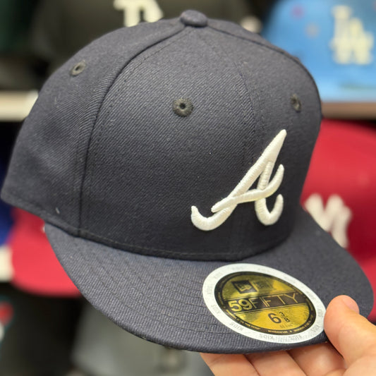 Youth Atlanta Braves New Era 59FIFTY Fitted Hat | Navy