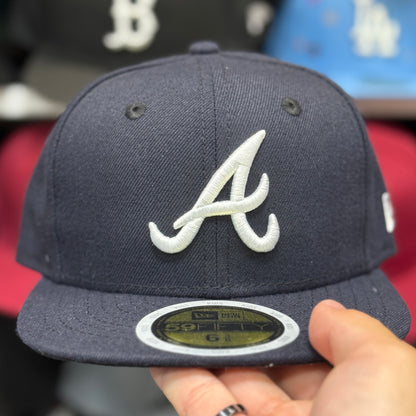Youth Atlanta Braves New Era 59FIFTY Fitted Hat | Navy
